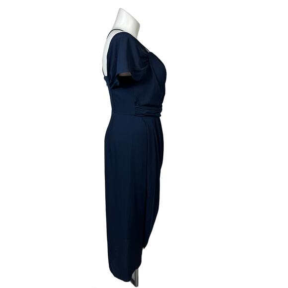 City Chic Entwine Maxi Dress Navy Size 14 - Picture 7 of 10